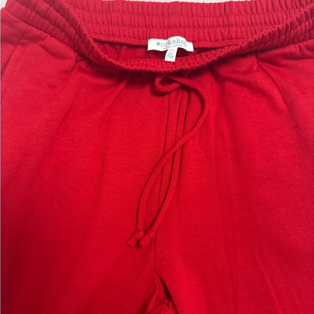 Workshop Republic Clothing Men's Red Athletic Shorts